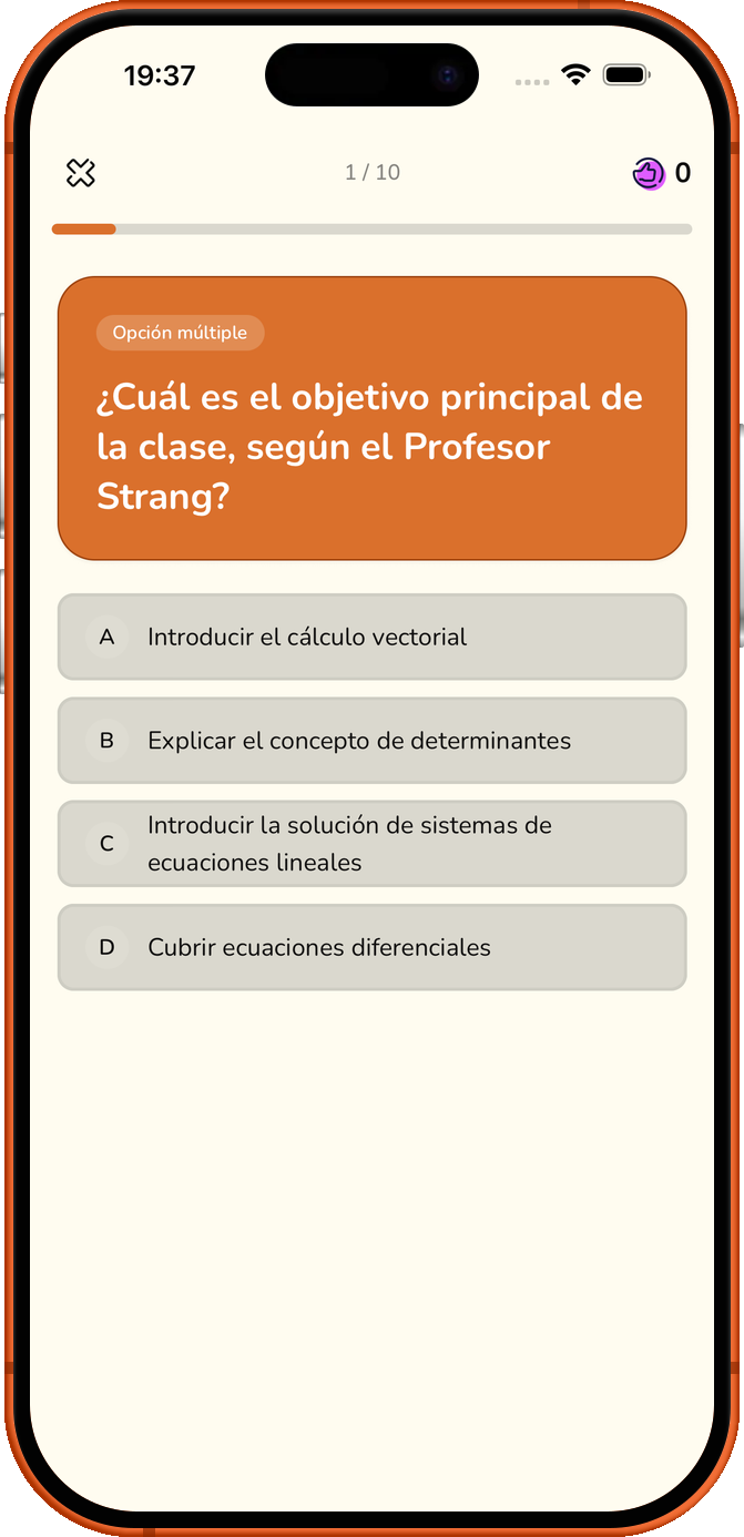 Reconoce lo que sabes.
Refuerza lo demás.
