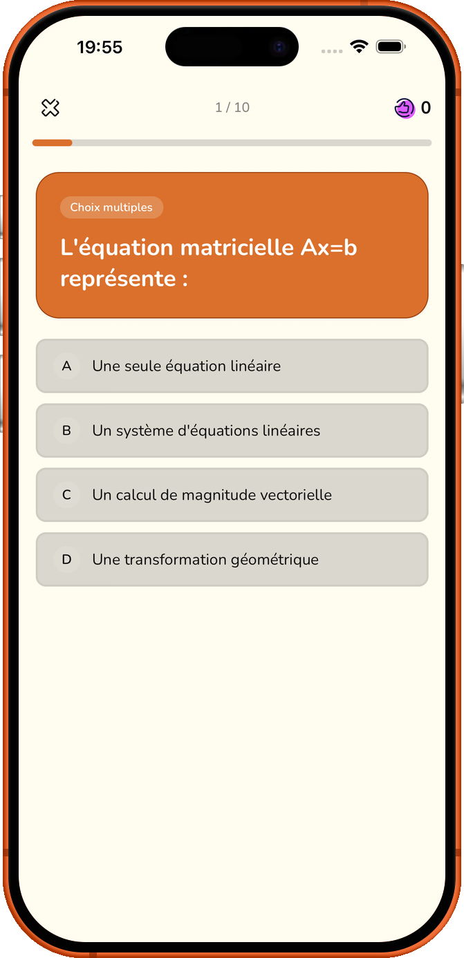 Testez-vous.
Progressez.