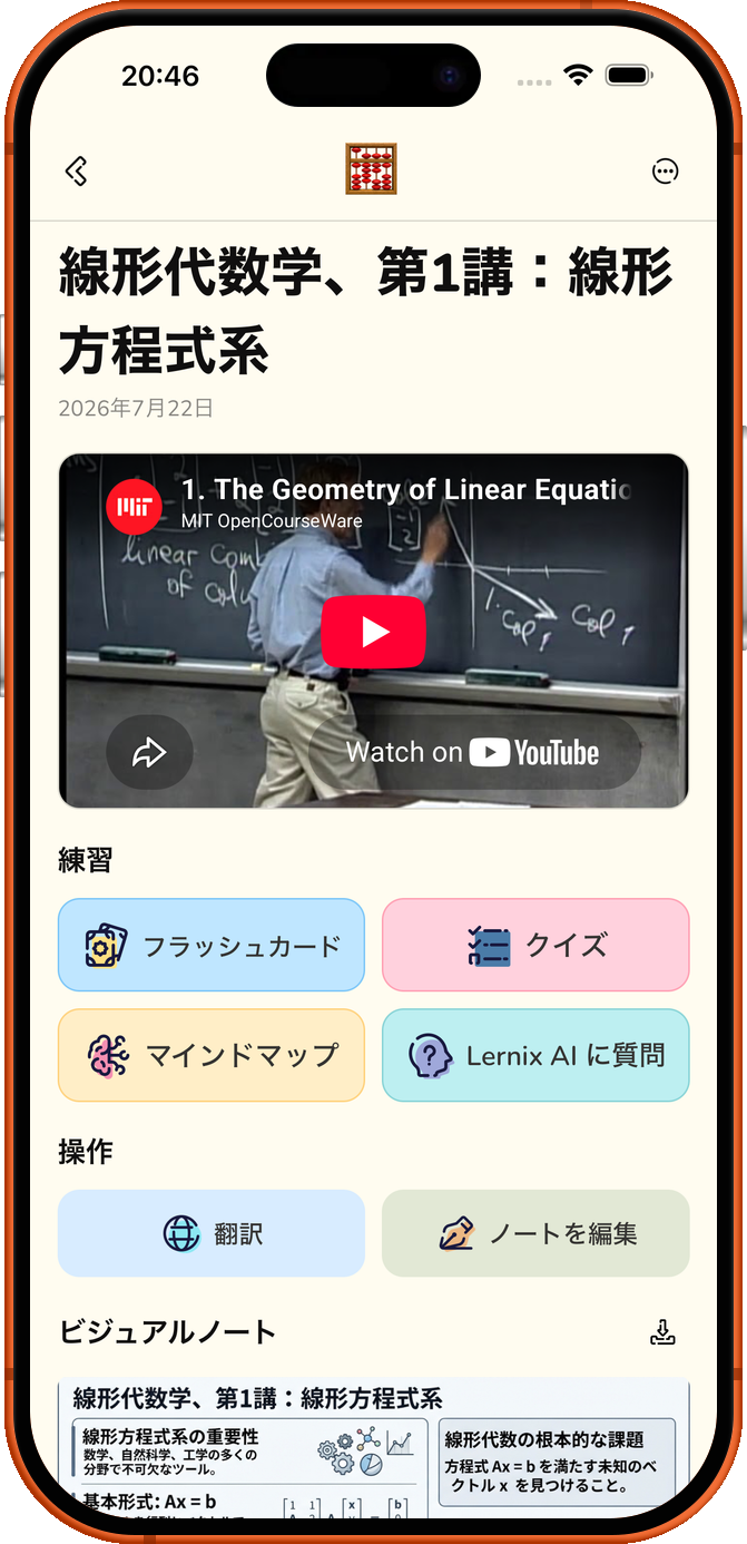 全体を見渡し、
自分の知識に。