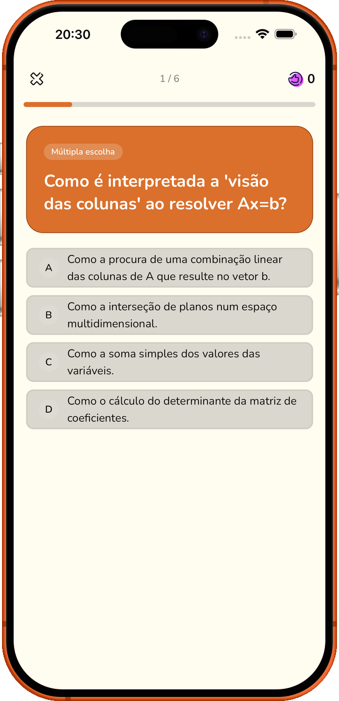 Testa-te.
Avança.