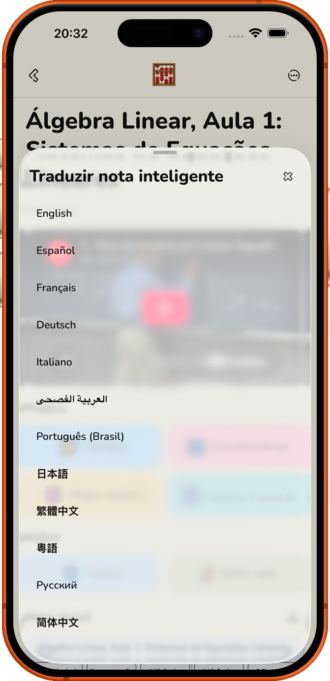 Aprende sem
limites de idioma.